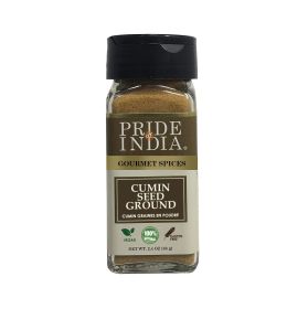 Pride of India ‚Äì Cumin Seed Ground ‚Äì Traditional Indian Spice ‚Äì Seasoning spice for Curries/Lentils/Chicken/Meat ‚Äì Easy to Use ‚Äì 2.4 oz. Sma