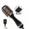 One Step Hair Dryer and Volumiser 1000W Blow Dryer Brush Hot Air Styling Brush Professional Hair Straightener Curler Travel Friendly Heated Hairbrush