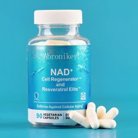 Abronikey NAD Cell Regenerator And Resveratrol Elite - Nads Niacinamide Riboside Supplement - With Trans- Resveratrol, Quercetin - Energy,Focus-