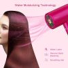 Water Ionic Hair Dryer, 1800W Blow Dryer with Magnetic Nozzle, 2 Speed and 3 Heat Settings, Powerful Low Noise Fast Drying Travel Hair Dryer for Home