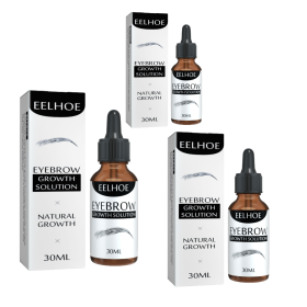 EELHOE Eyebrow Liquid - Black, Dense Natural Essential Oil Liquid For Thick Eyebrow Repair, Gentle Moisturizing Care Liquid (Option: 3pcs)