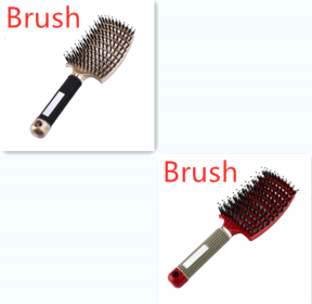 Hairbrush Anti Klit Brushy Haarborstel Women Detangler Hair Brush Bristle Nylon Scalp Massage  Teaser Hair Brush Comb (Option: 3-Brush-Set)