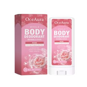 OceAura Rose Body Deodorant Stick With Rose Fragrance Is Natural And Refreshing To Reduce Underarm Odor (Option: 1pcs)