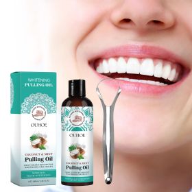 Coconut Oil Mouthwash Removes Odor, Removes Tooth Stains, Freshens Breath, Cares For Teeth, Oral Care Tooth Cleanser (Option: 2pcs)