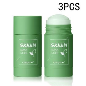 Green Tea Solid Mud Mask Moisturizing Deep (Option: Green tea 3PCS)